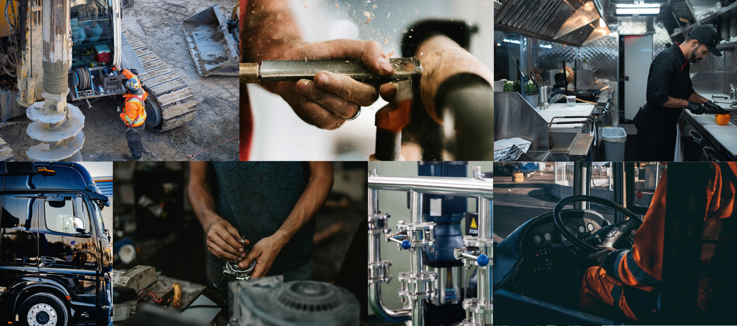 Gebrauchsfertige Profi-Wipes für Industrie, Handwerk und Gewerbe: Extrem reinigungsstark und lebensmittelecht.